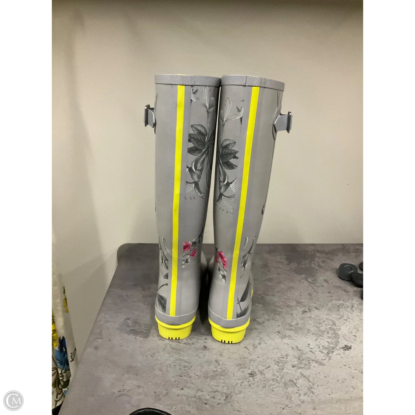 Boots Rain By Joules In Grey, Size: 9