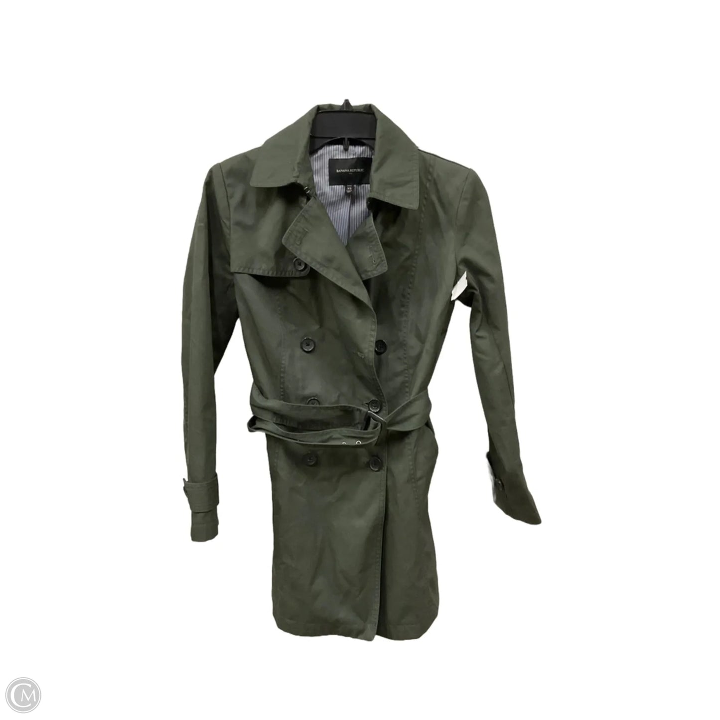 Coat Peacoat By Banana Republic In Green, Size: Xs