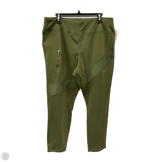 Athletic Pants By Tahari In Green, Size: 3x