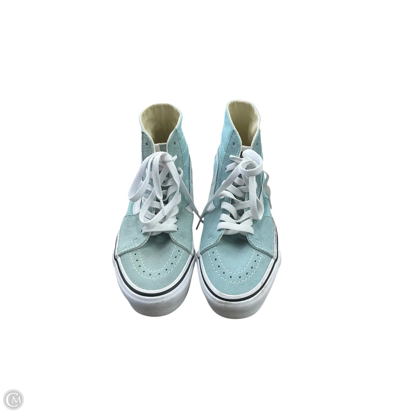 Shoes Sneakers By Vans In Blue & White, Size: 7.5