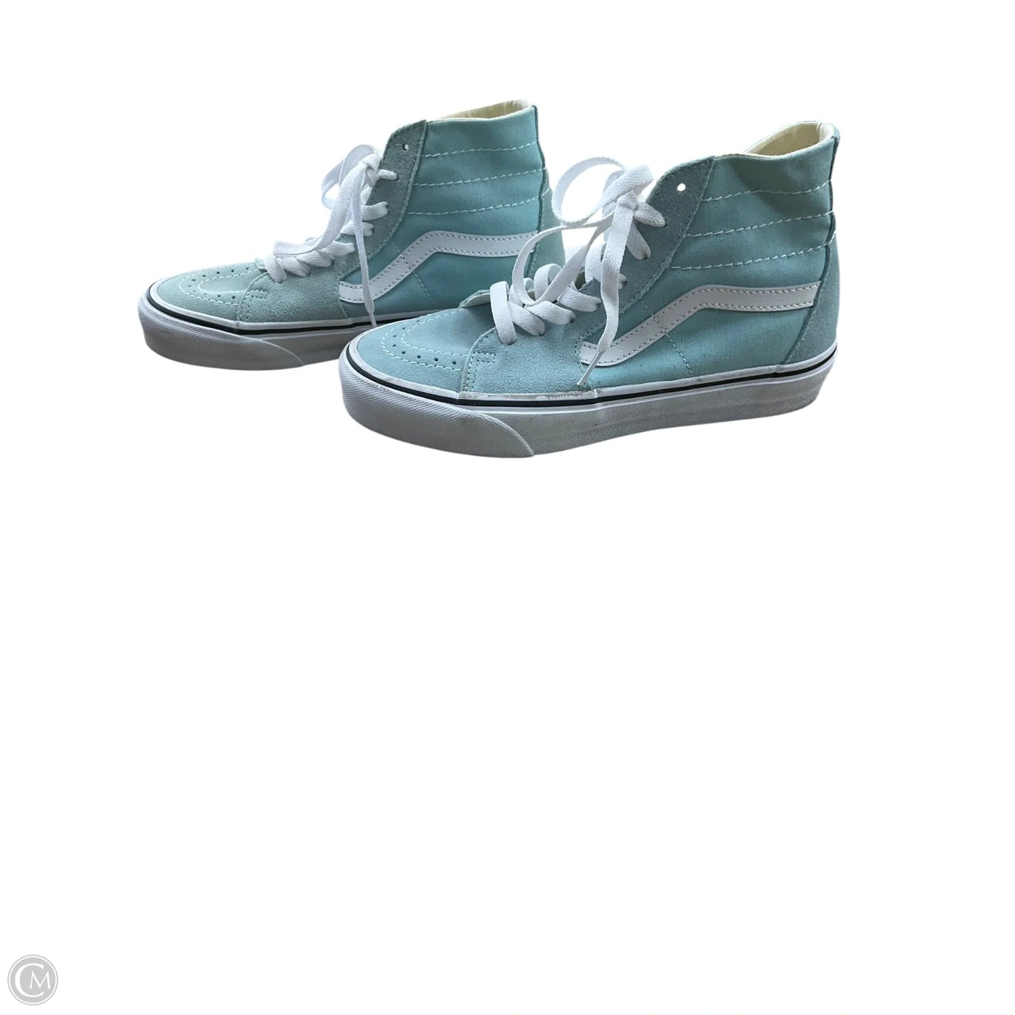 Shoes Sneakers By Vans In Blue & White, Size: 7.5