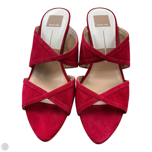Shoes Heels Kitten By Dolce Vita In Red, Size: 8.5
