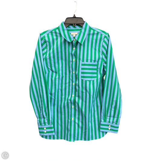 Top Long Sleeve By Inc In Blue, Size: M