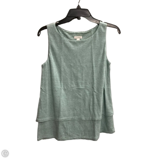 Top Sleeveless By J. Jill In Blue, Size: S