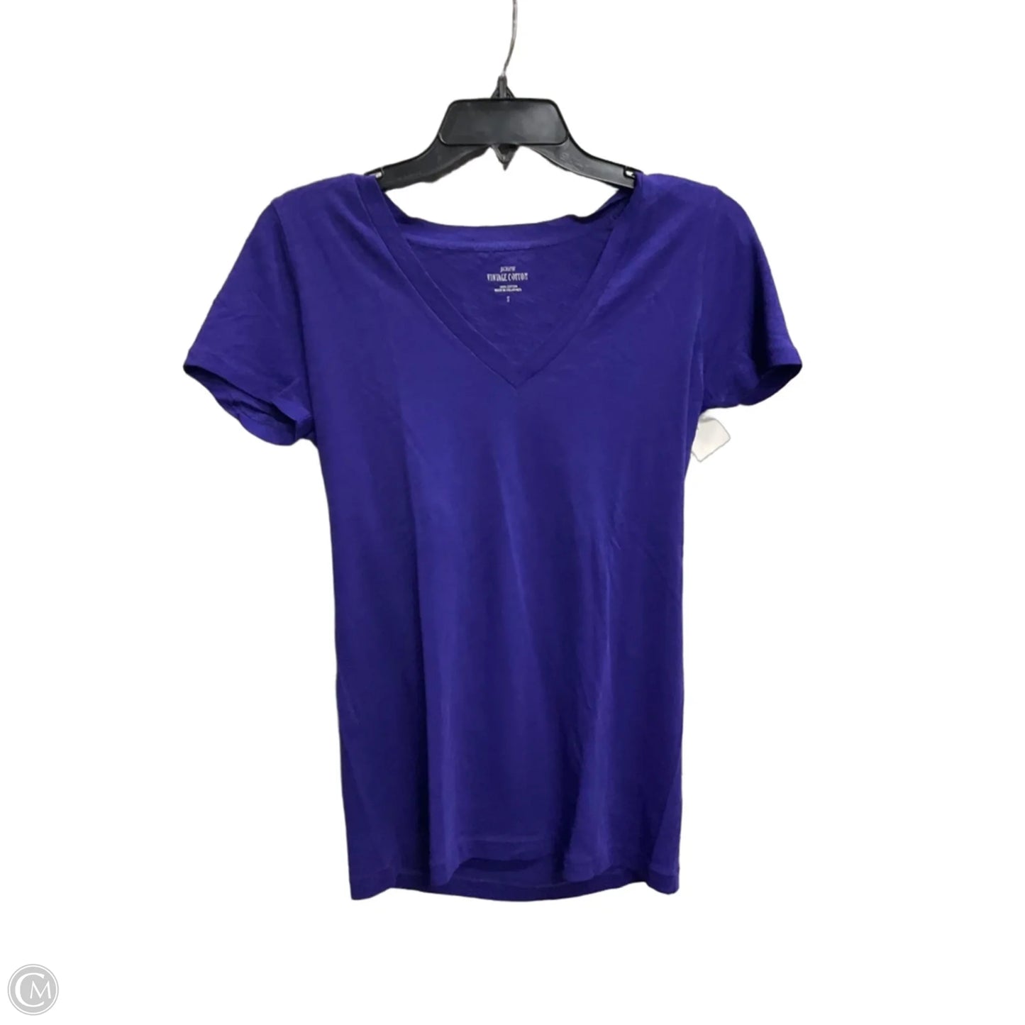 Top Short Sleeve Basic By J. Crew In Purple, Size: S