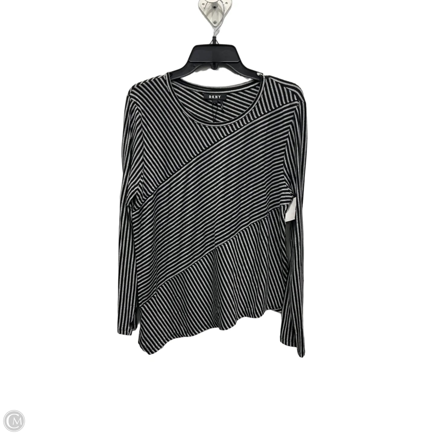 Top Long Sleeve By Dkny In Black, Size: L