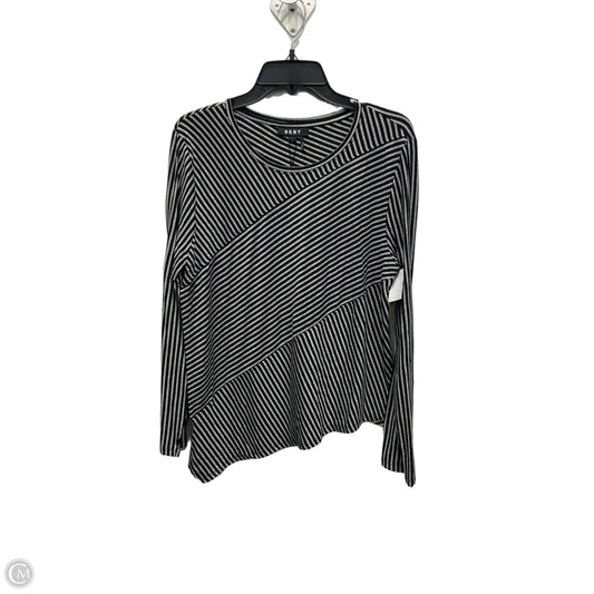 Top Long Sleeve By Dkny In Black, Size: L