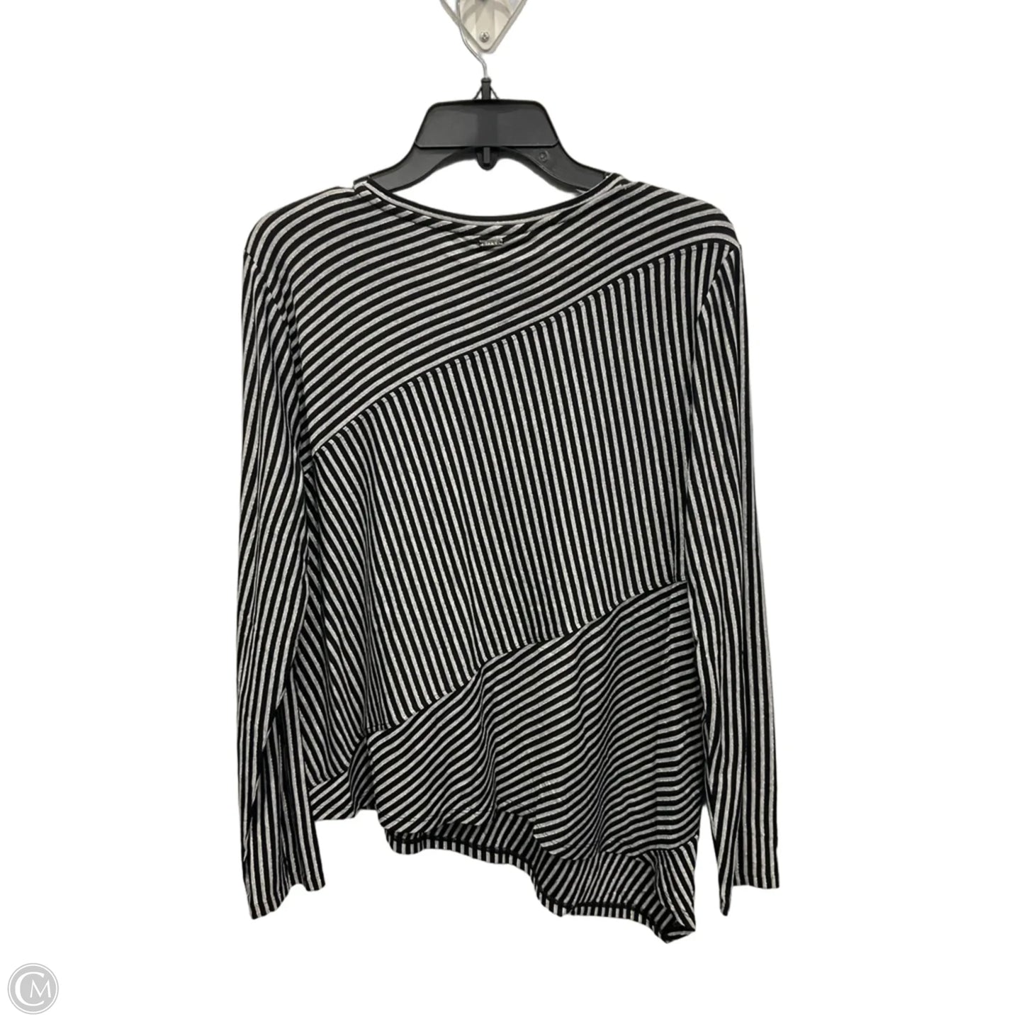 Top Long Sleeve By Dkny In Black, Size: L