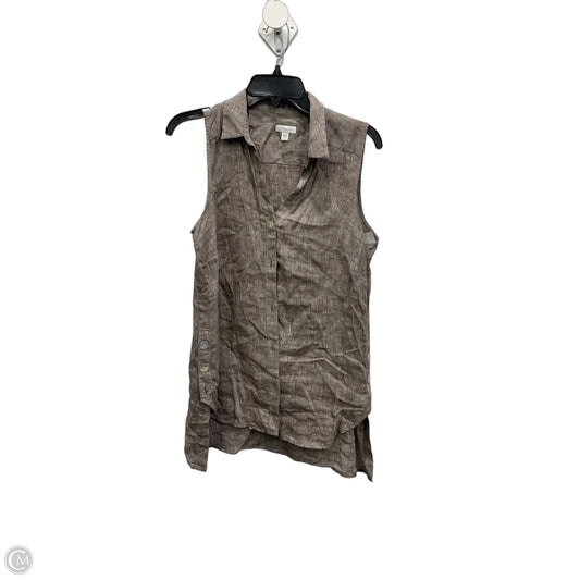 Blouse Sleeveless By J. Jill In Brown, Size: S