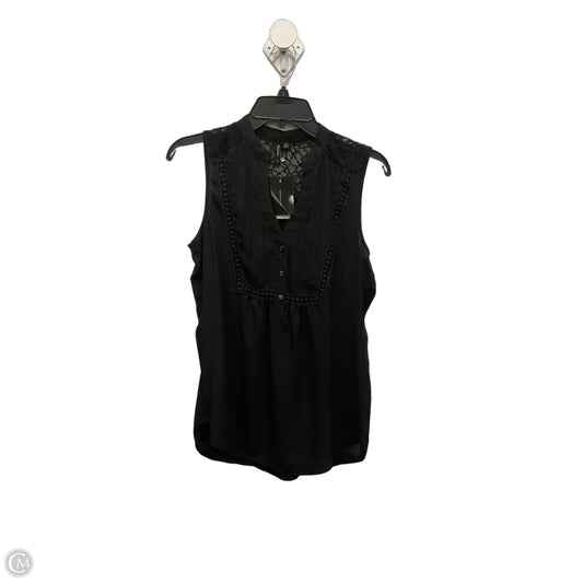 Top Sleeveless By Clothes Mentor In Black, Size: M