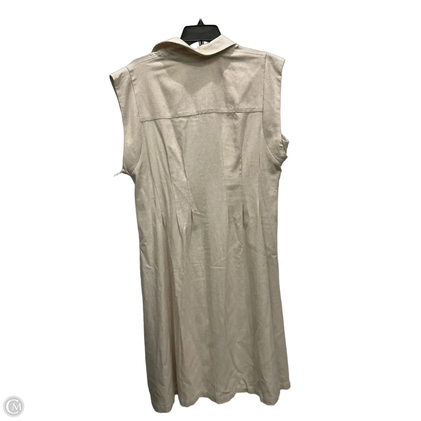 Dress Casual Maxi By Fever In Tan, Size: L