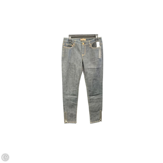 Jeans Straight By Elie Tahari In Blue Denim, Size: 8