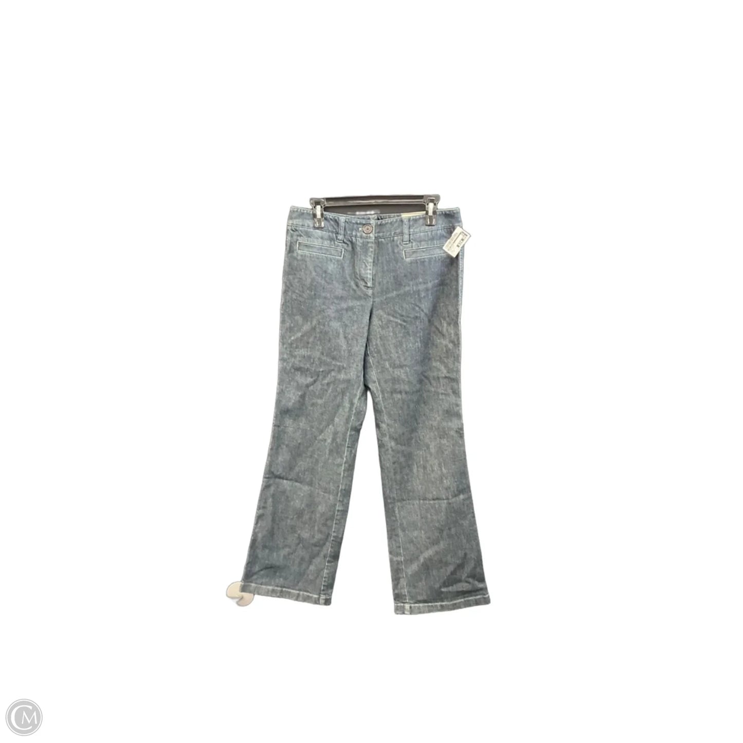 Jeans Wide Leg By Ann Taylor In Blue Denim, Size: 8