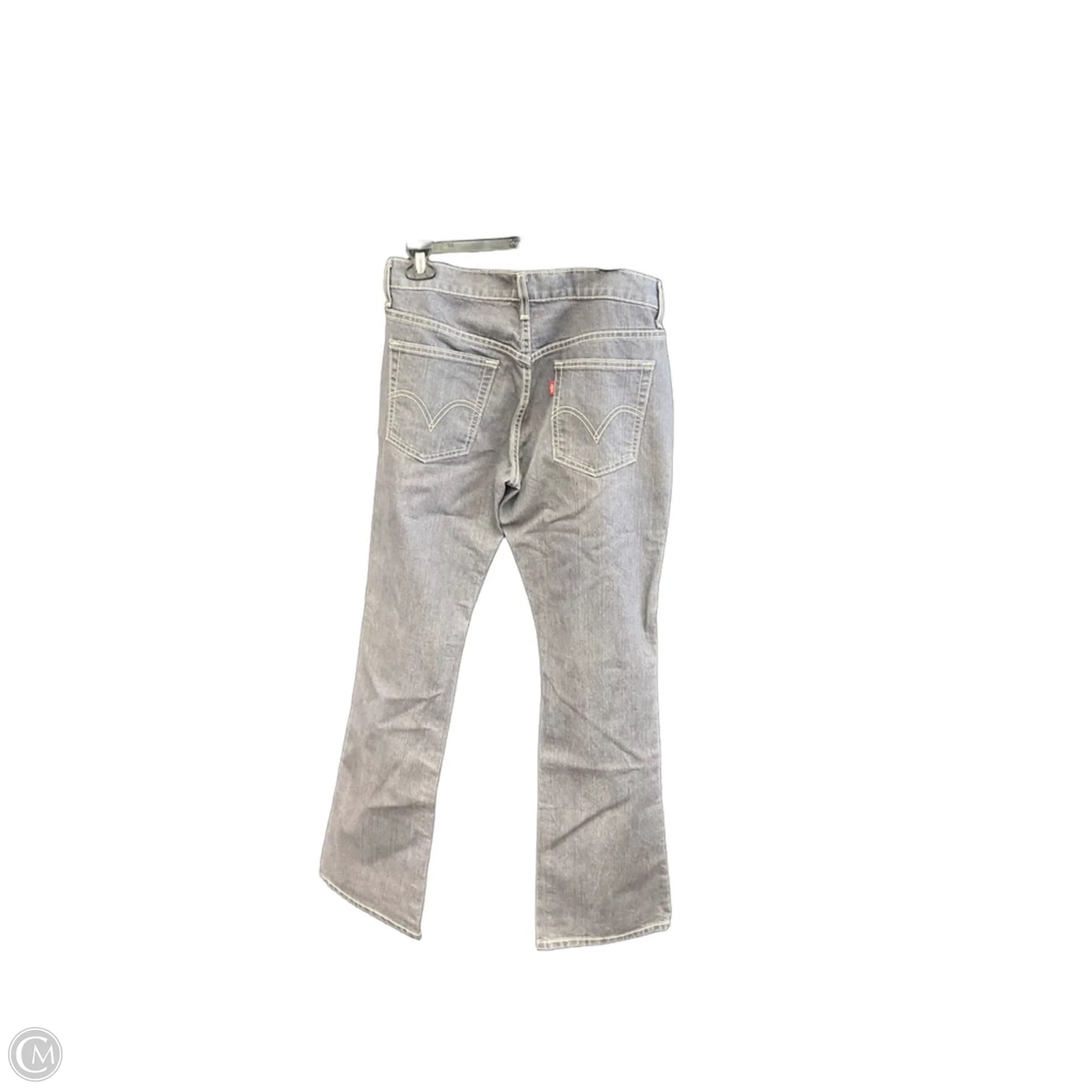 Jeans Boot Cut By Levis In Grey Denim, Size: 8