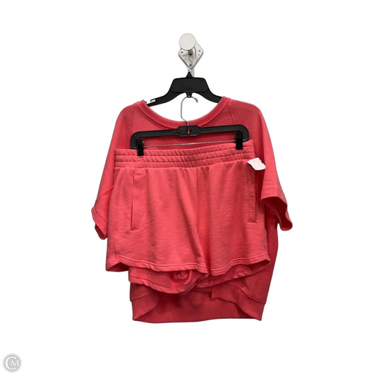 Athletic Shorts 2pc By 90 Degrees By Reflex In Coral, Size: Xl