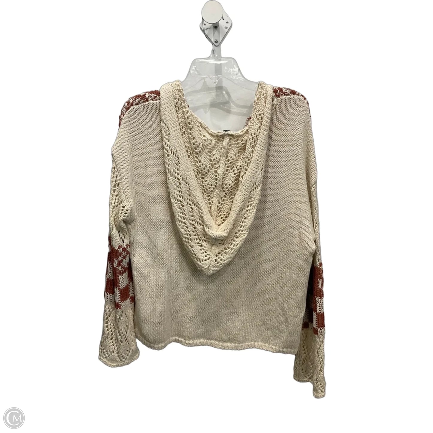 Sweater By Bke In Brown & Cream, Size: S