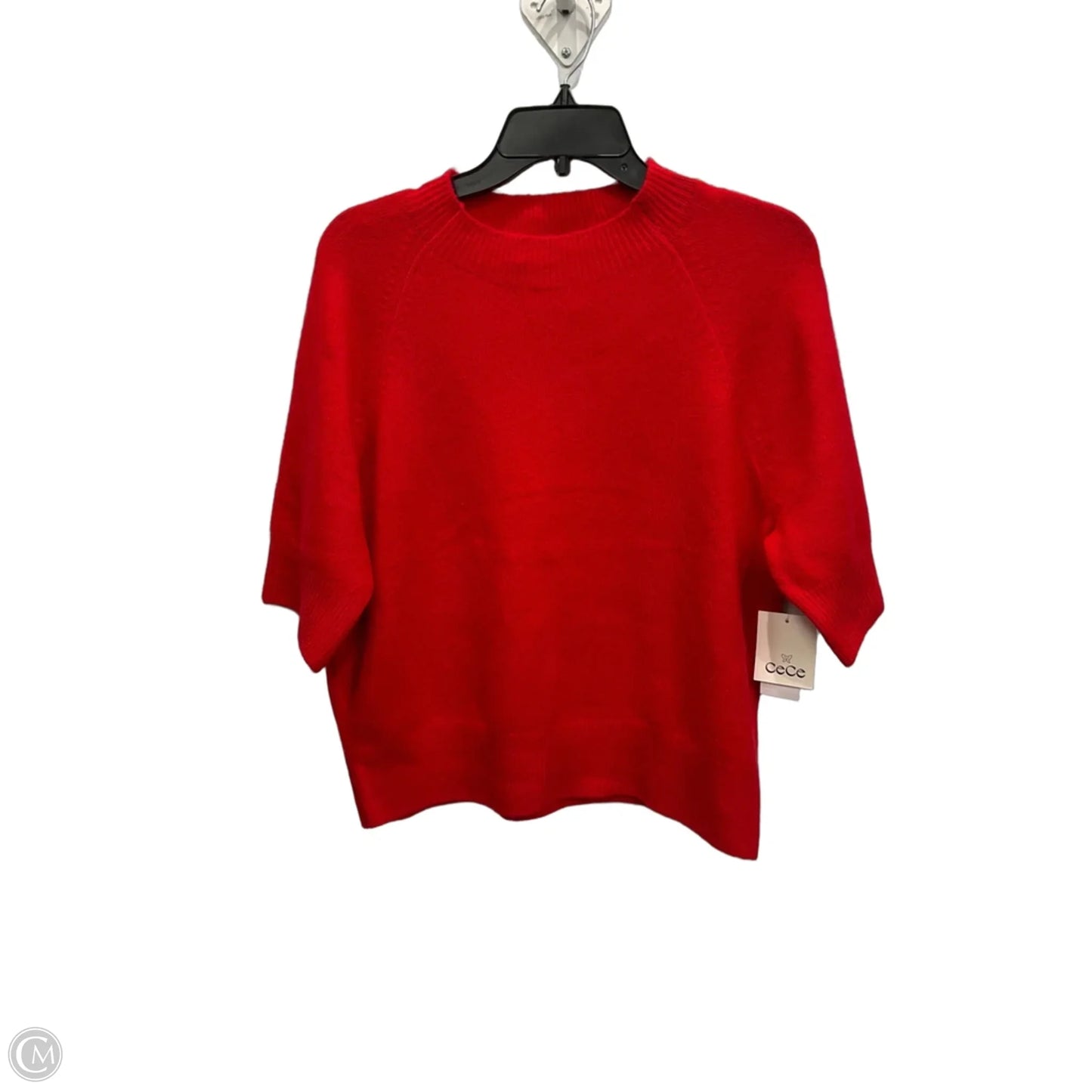 Top Short Sleeve By Cece In Red, Size: M