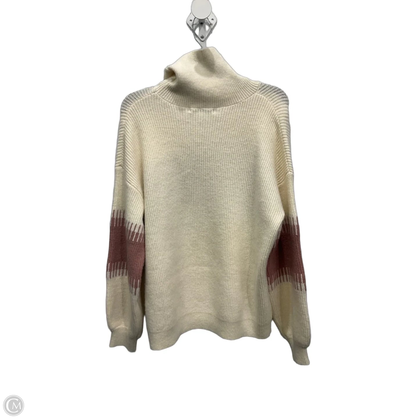 Sweater By Baltic Born In Pink & White, Size: S