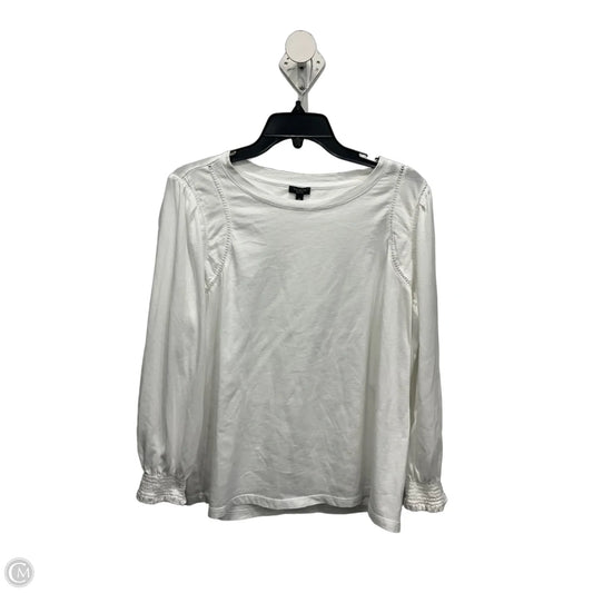 Top Long Sleeve By Talbots In White, Size: 1x
