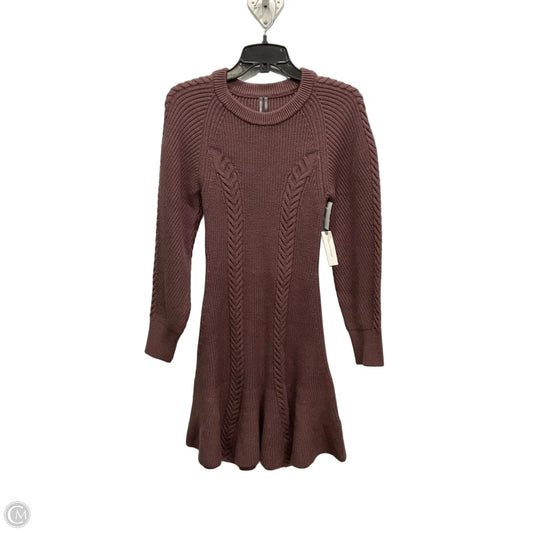 Dress Casual Midi By Anthropologie In Brown, Size: S
