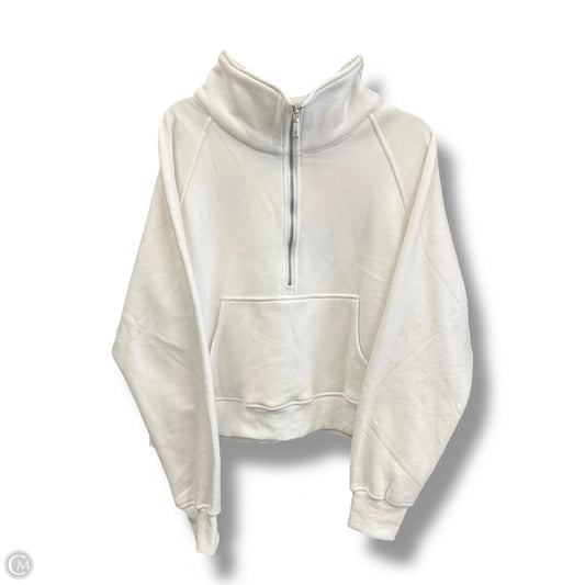 Athletic Sweatshirt Collar By Automet In White, Size: Xl