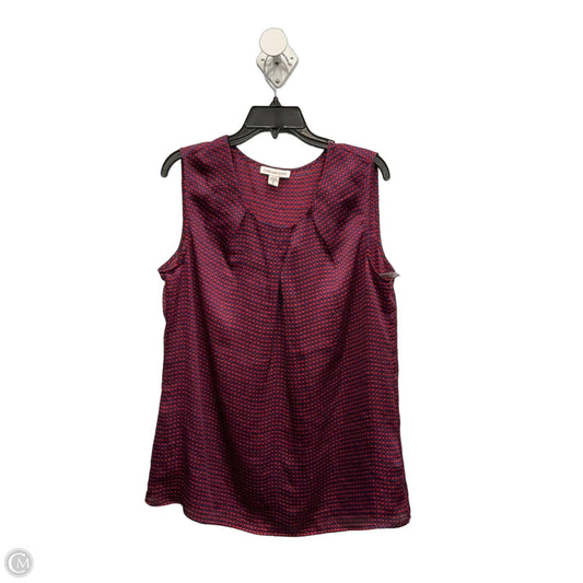 Top Sleeveless By Coldwater Creek In Red, Size: Xl