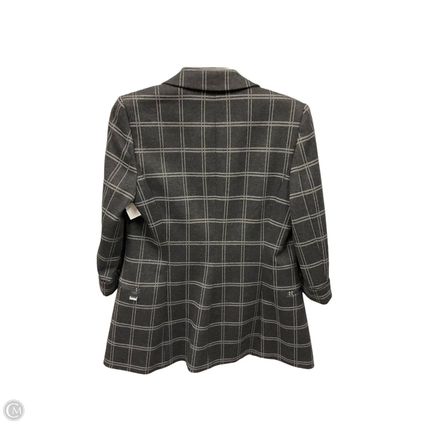 Pants Suit 2pc By Calvin Klein In Plaid Pattern, Size: S