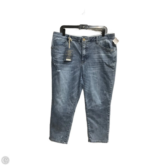 Jeans Straight By Democracy In Blue Denim, Size: 16