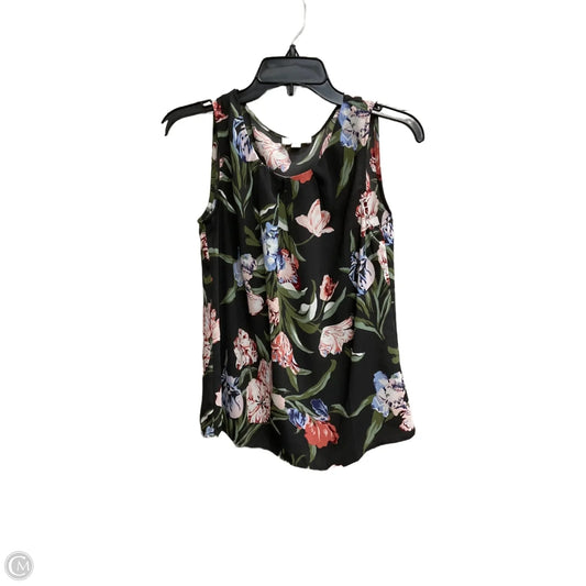 Top Sleeveless By Loft In Floral Print, Size: Xs