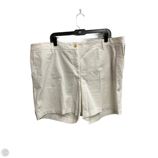 Shorts By Talbots In White, Size: 18