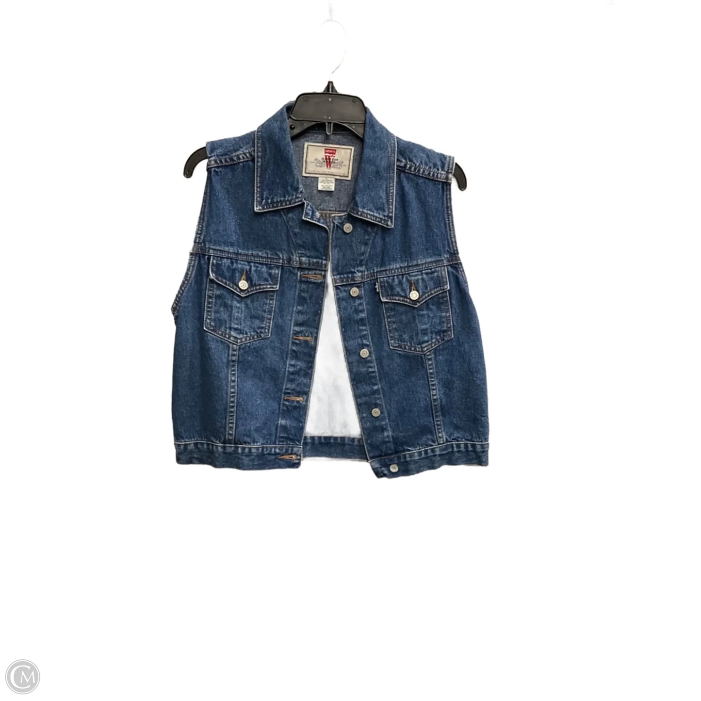 Vest Other By Levis In Blue Denim, Size: L