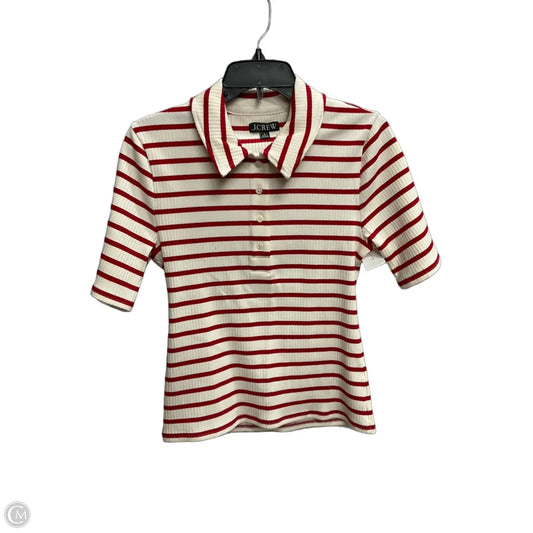 Top Short Sleeve By J. Crew In Striped Pattern, Size: M