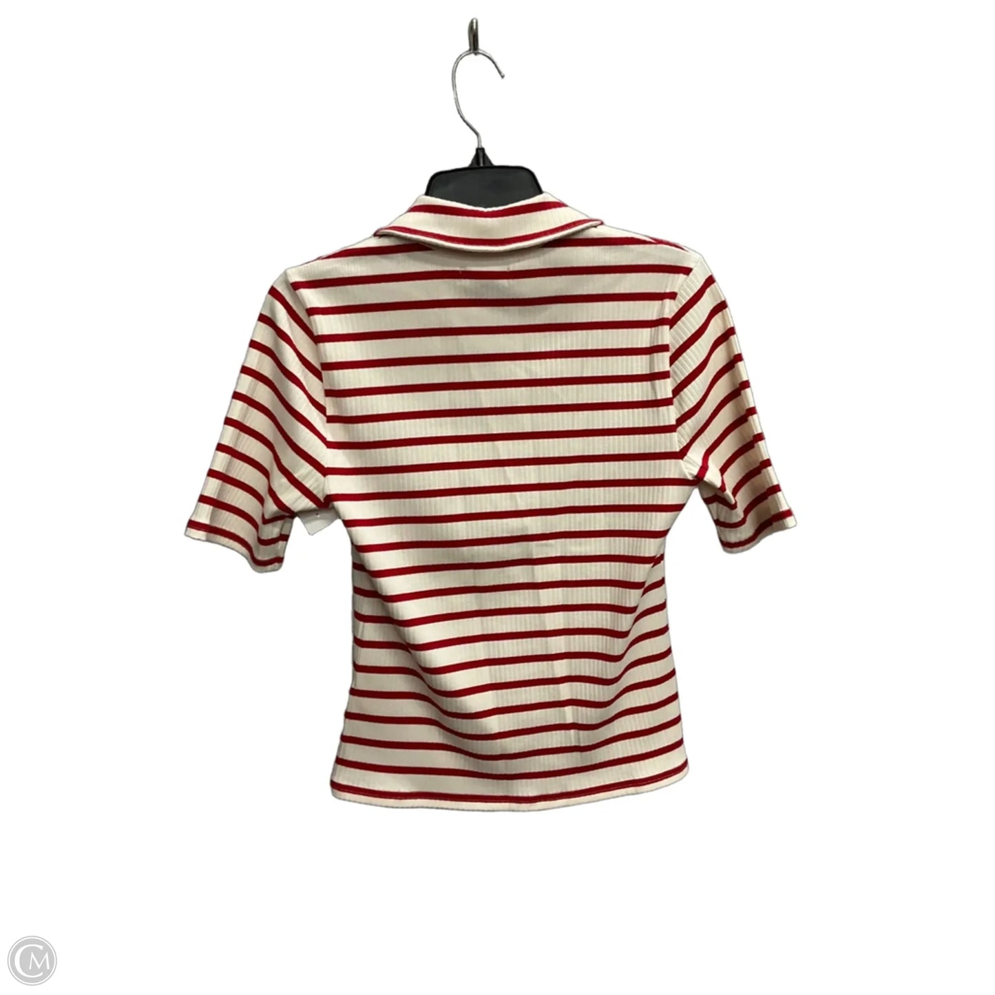 Top Short Sleeve By J. Crew In Striped Pattern, Size: M