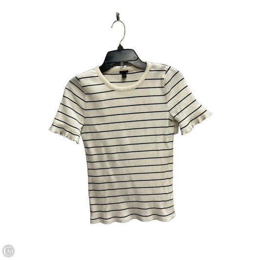 Top Short Sleeve By J. Crew In Striped Pattern, Size: S