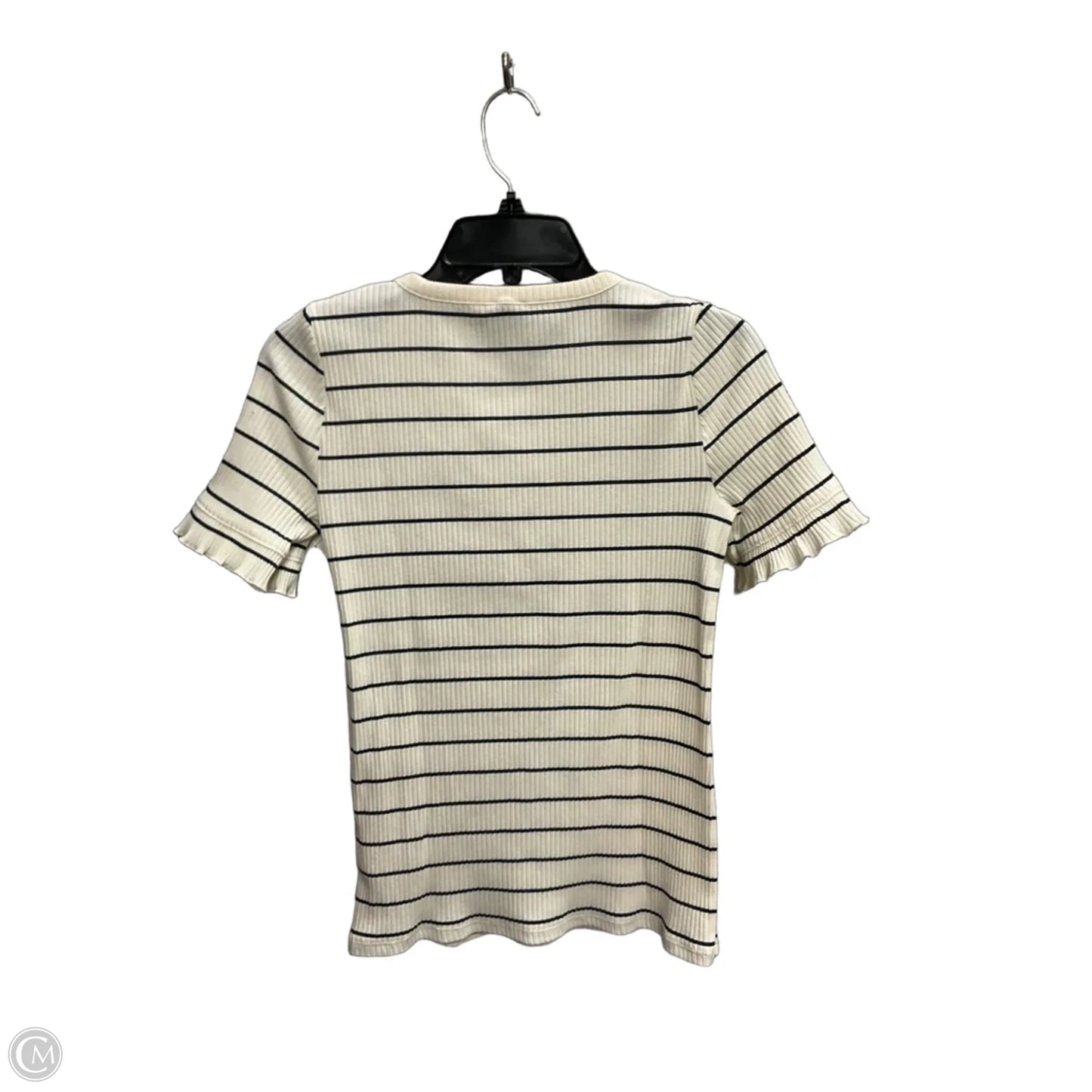 Top Short Sleeve By J. Crew In Striped Pattern, Size: S