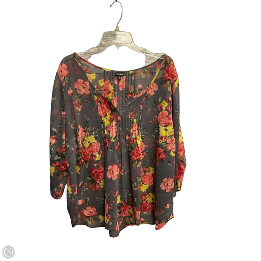 Top 3/4 Sleeve By Torrid In Floral Print, Size: 3x
