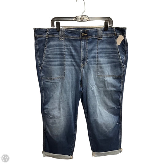 Jeans Straight By Torrid In Blue Denim, Size: 22