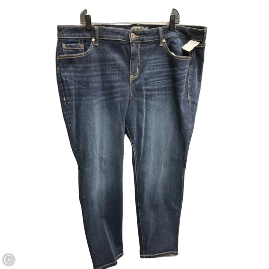 Jeans Straight By Torrid In Blue Denim, Size: 22