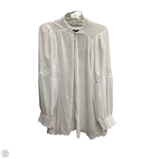 Top Long Sleeve By Torrid In White, Size: 3x