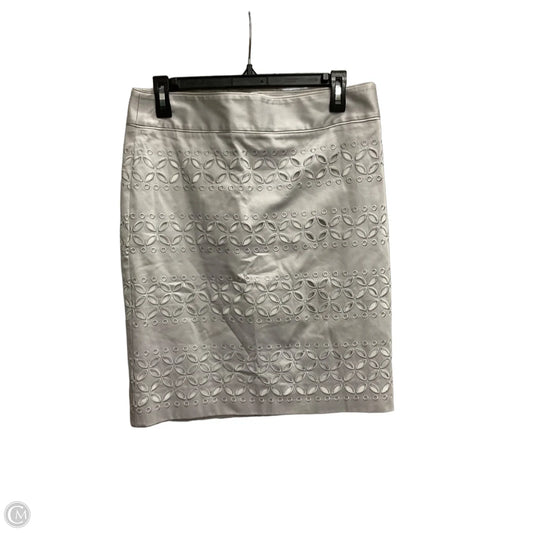 Skirt Mini & Short By White House Black Market In Silver, Size: 6