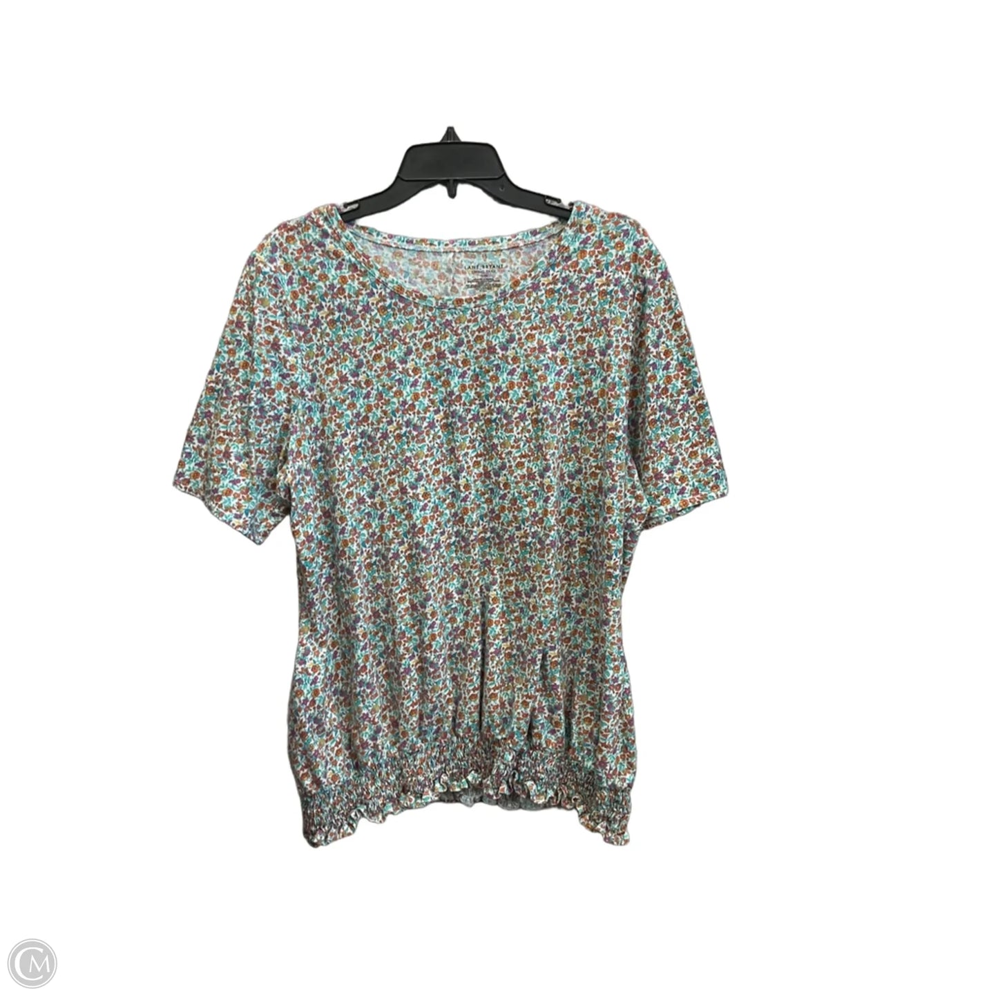 Top Short Sleeve By Lane Bryant In Floral Print, Size: Xxl