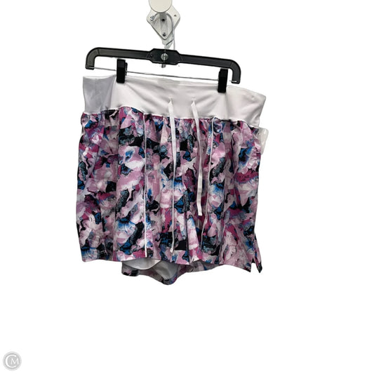 Athletic Shorts By Livi Active In Multi-colored, Size: 18