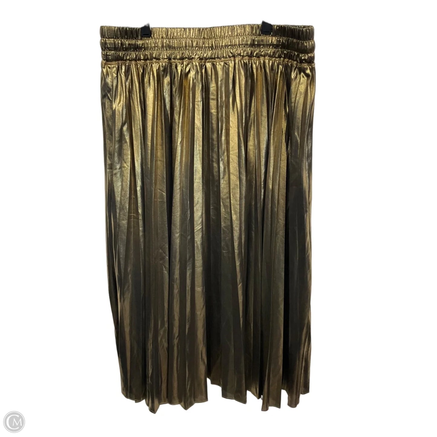 Skirt Maxi By Lane Bryant In Gold, Size: 18