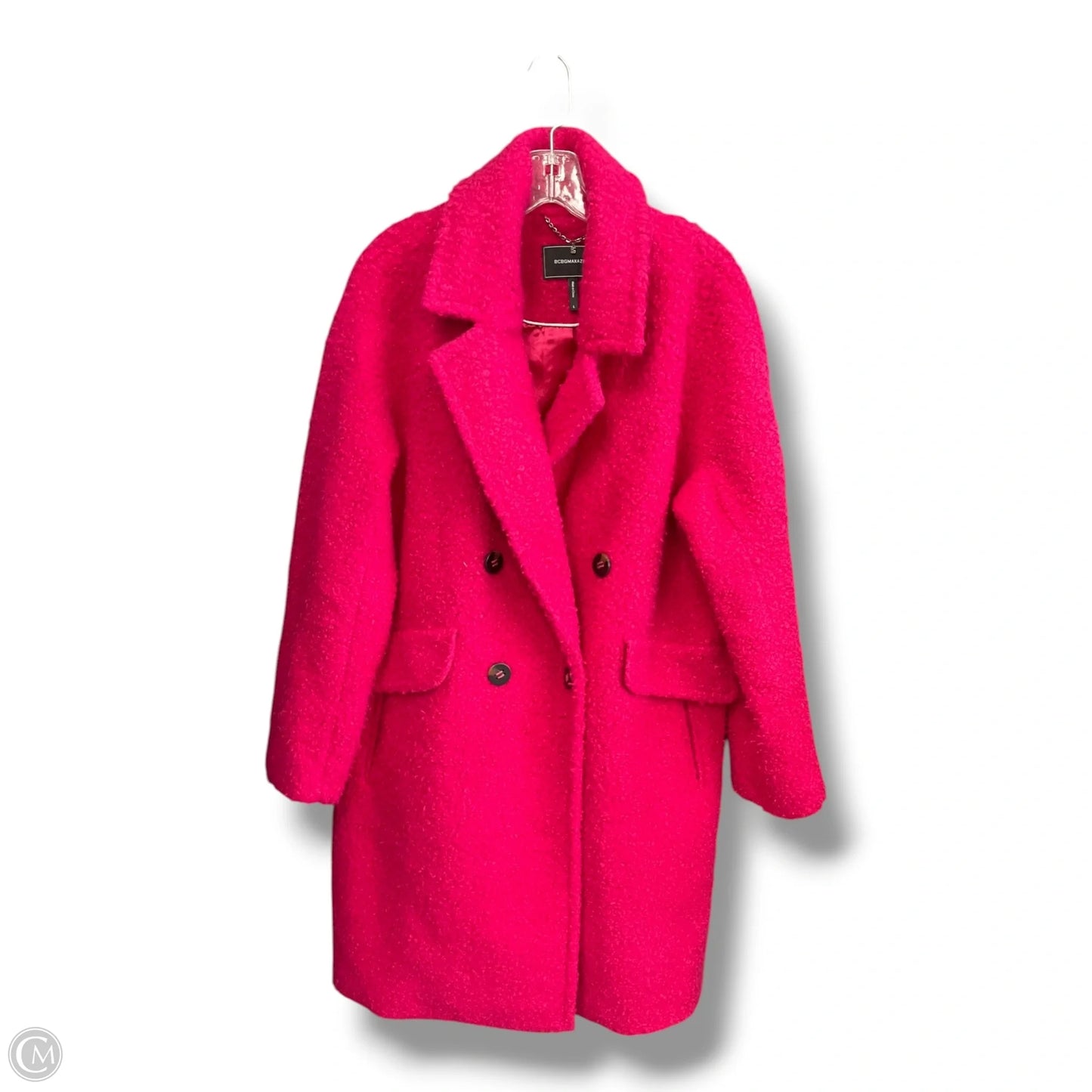 Coat Faux Fur & Sherpa By Bcbgmaxazria In Pink, Size: L