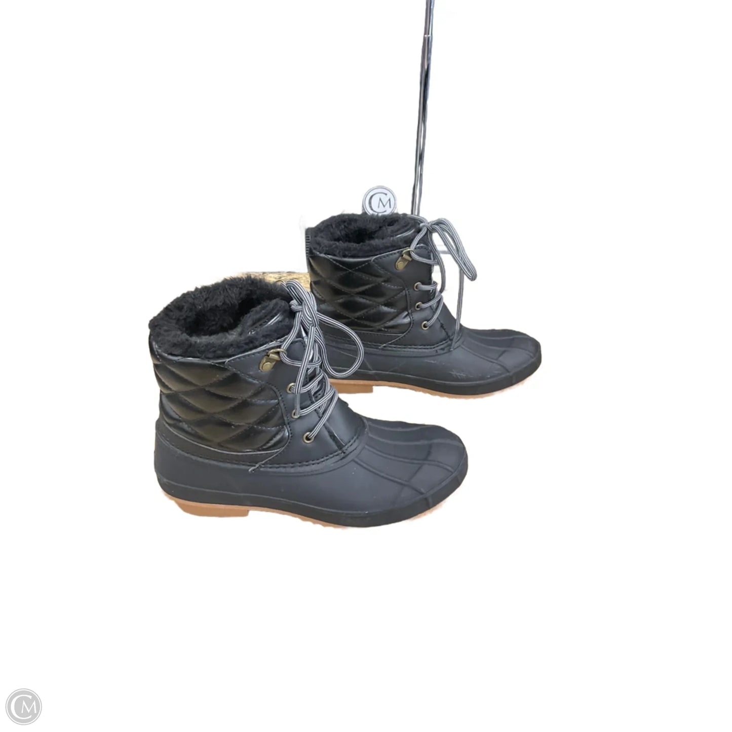 Boots Snow By Clothes Mentor In Black, Size: 6.5