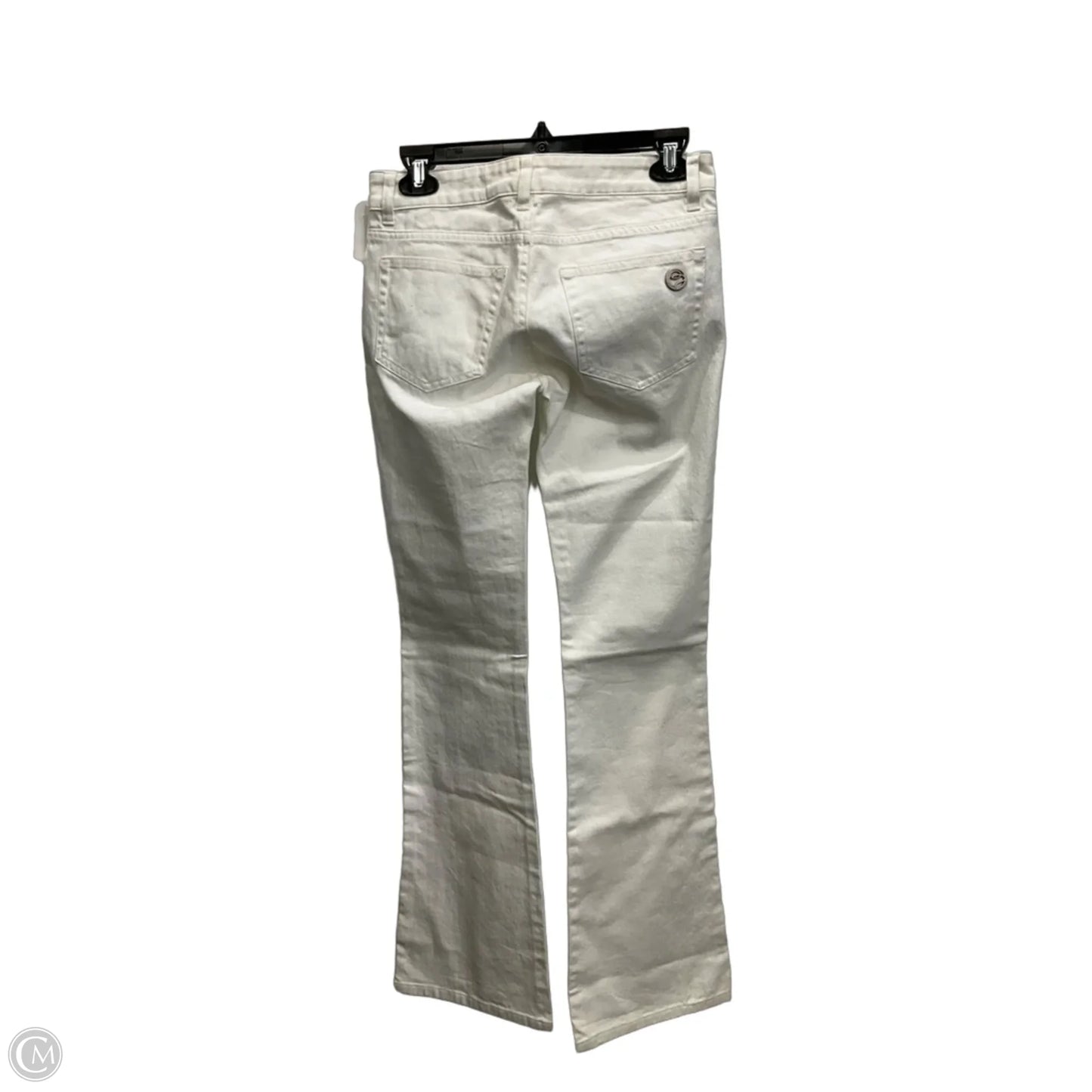 Jeans Flared By Boston Proper In White Denim, Size: 2