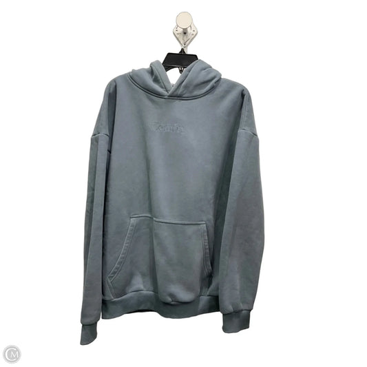 Athletic Top Long Sleeve Hoodie By Comfrt In Blue, Size: L