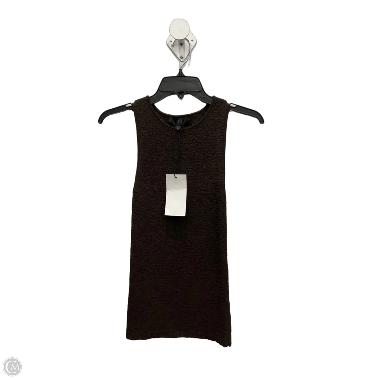 Top Sleeveless By Zara In Brown, Size: Xs