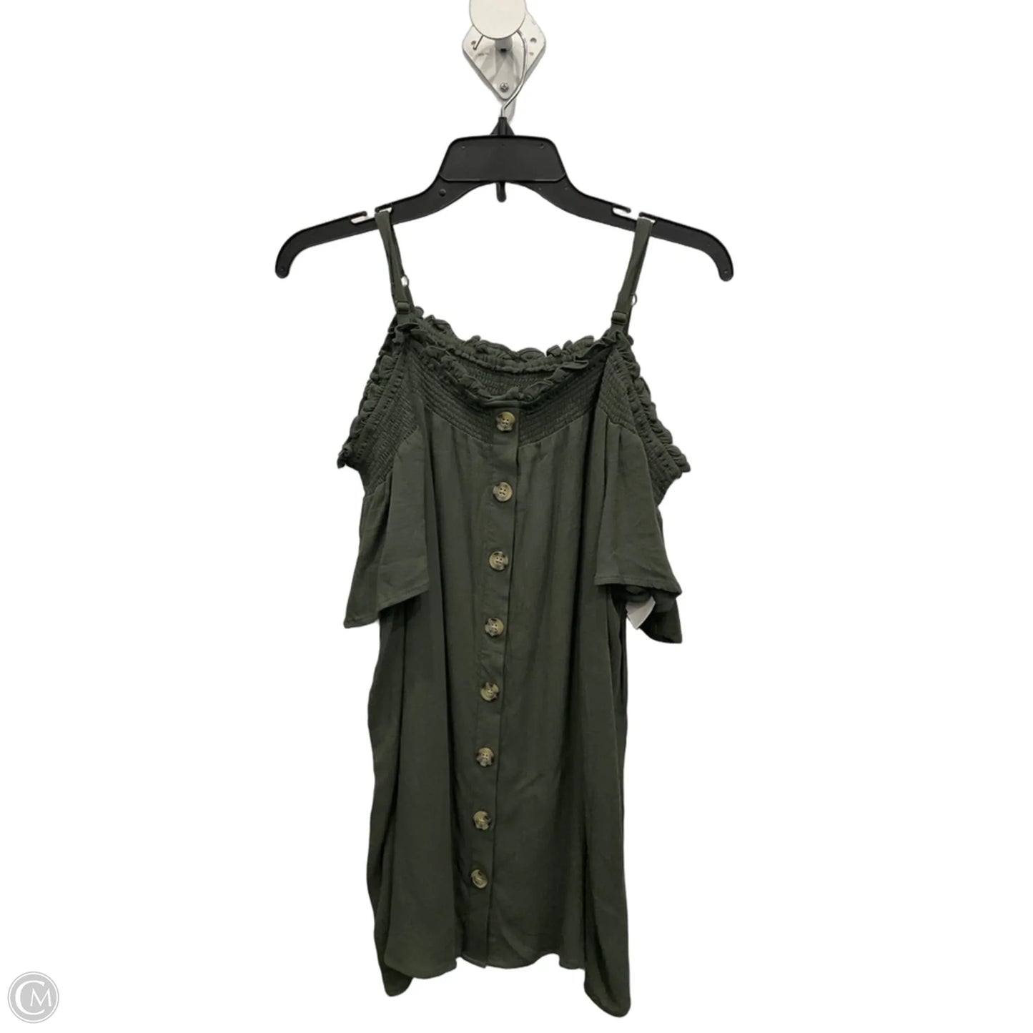 Top Short Sleeve By Torrid In Green, Size: 1x