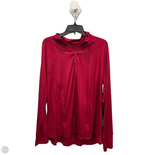 Athletic Jacket By Ideology In Red, Size: 2x